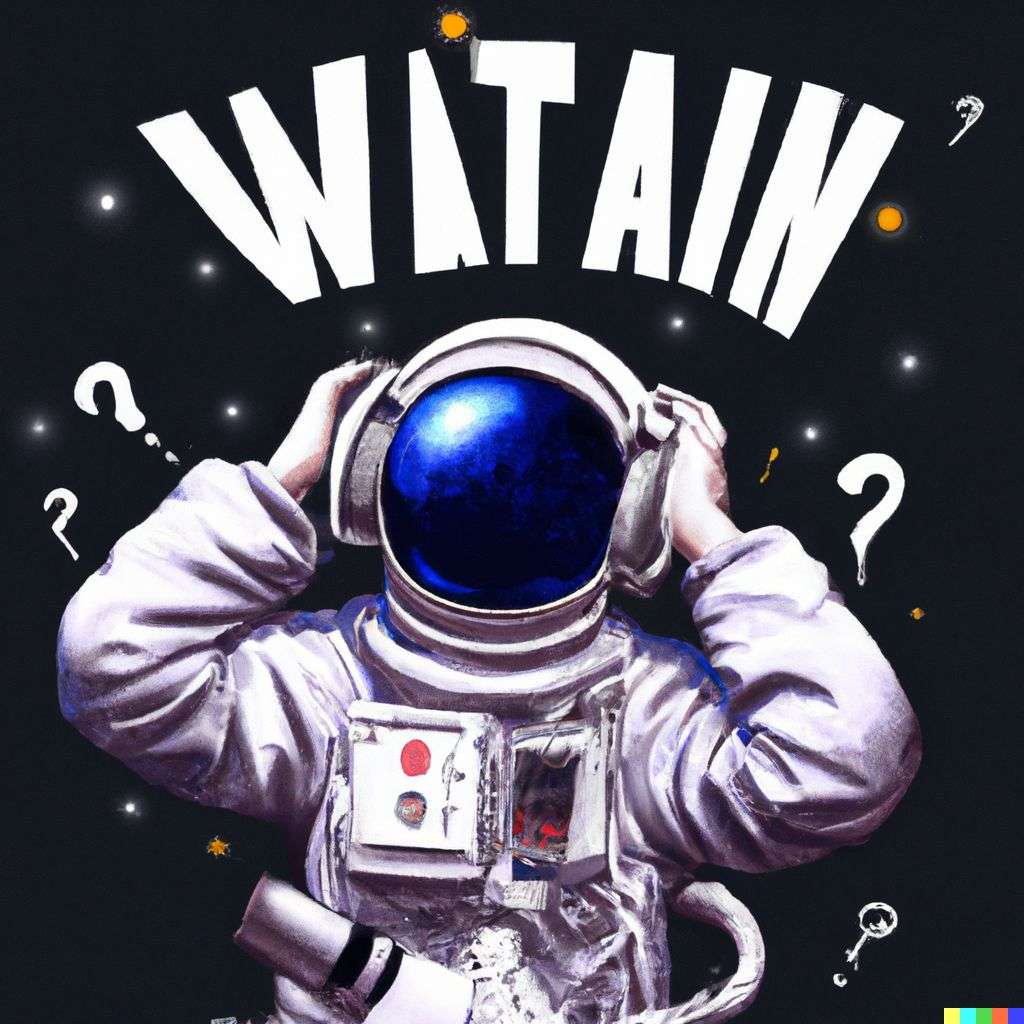 an astronaut, digital art, faux-3D style